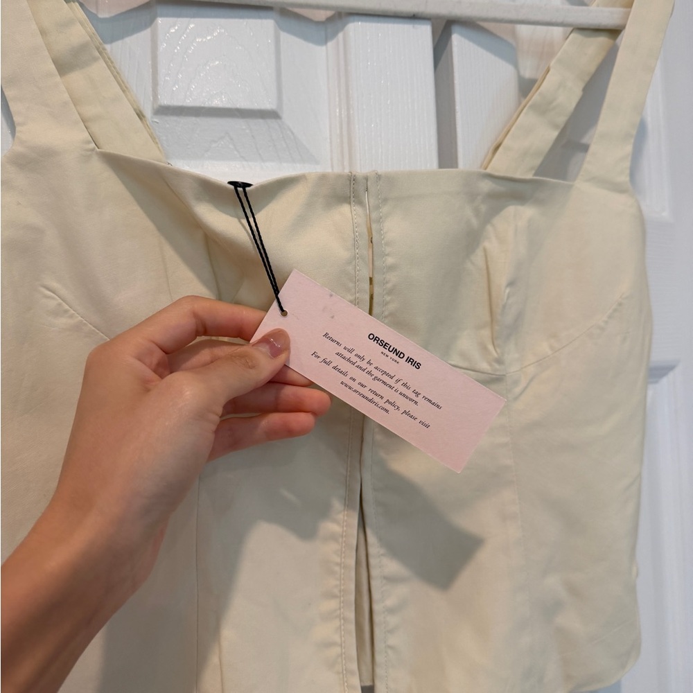 NWT Orseund Iris Cream Bustier Top size S - Picture 4 of 8